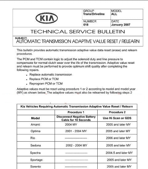 Kia All Model Full Shop Manual Repair Manual