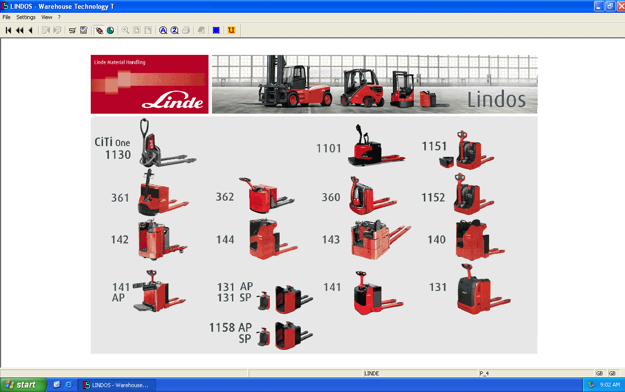 Linde Lindos Forklift Trucks EPC Parts Catalog
