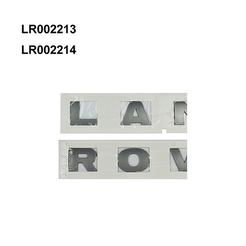 LR002213 LR002214 Front brand silver car letter stickers for LAND ROVER Freelander 2 front name plate