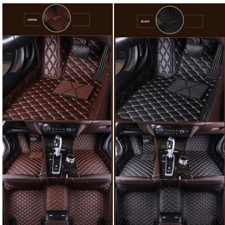 3D Car Floor Mats Material Leather Custom Accessories For Peugeot