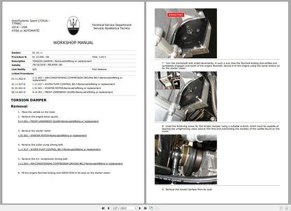 Maserati Collection Some Model Workshop Manual Training Manual