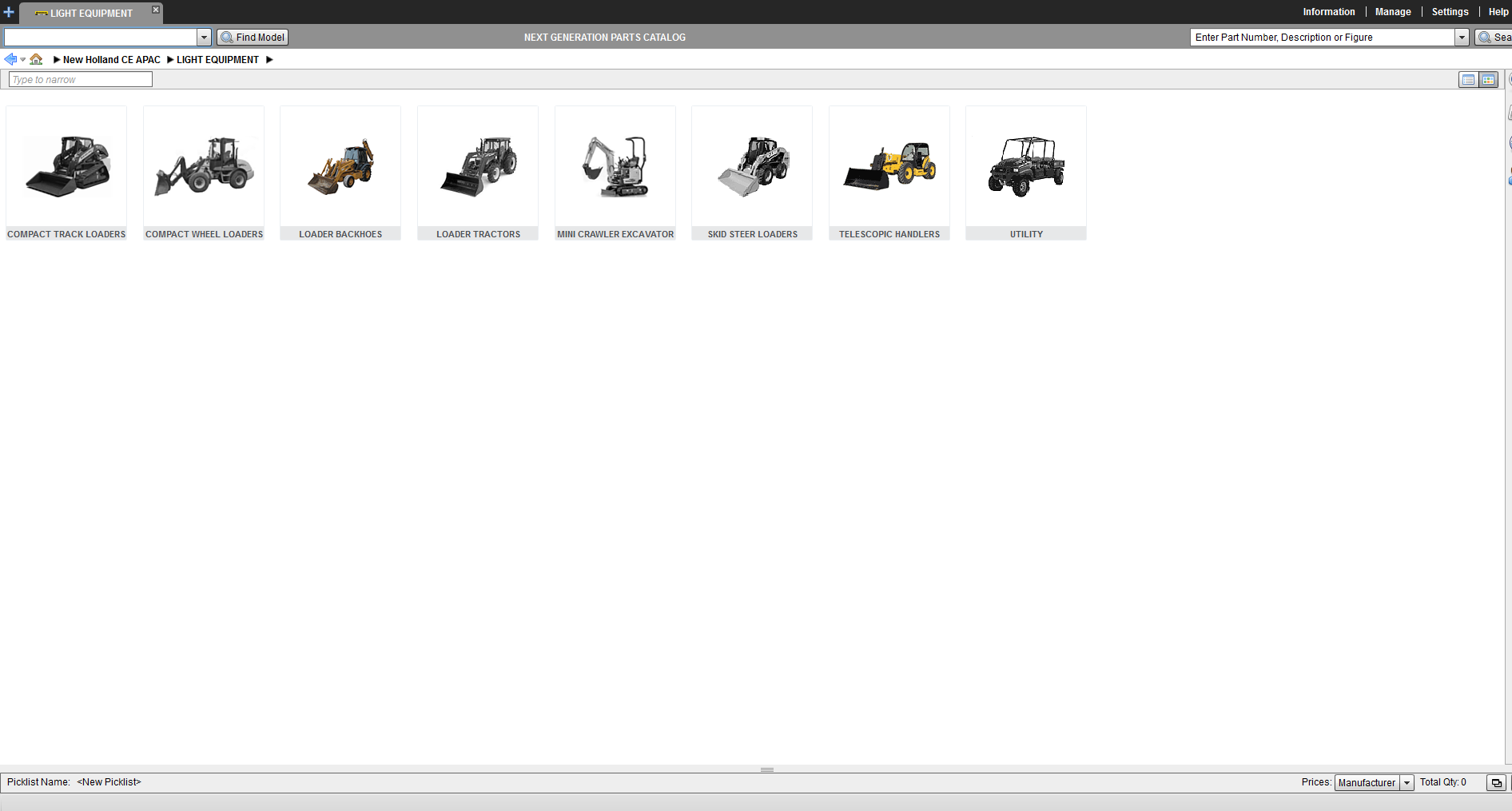 New Holland Construction CE APAC_Asia Pacific Spare Parts Catalogue