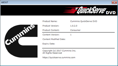 Cummins QuickServe DVD  Engines 2017