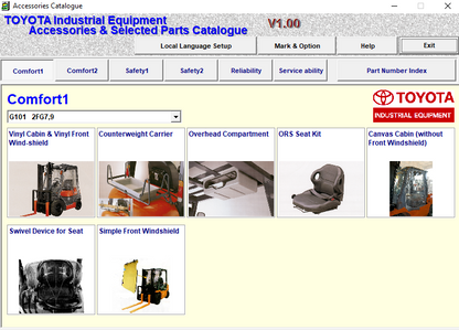 Toyota Industrial Equipment EPC v2.27 2020-2021 Forklift Trucks  Spare parts  catalogue