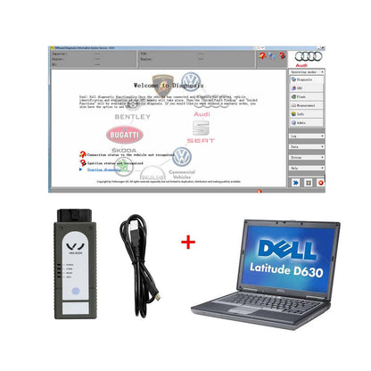 VAS 6154 VAG Diagnostic Tool ODIS V8 Latest Version Replace VAS 5054 with Dell D630 Laptop