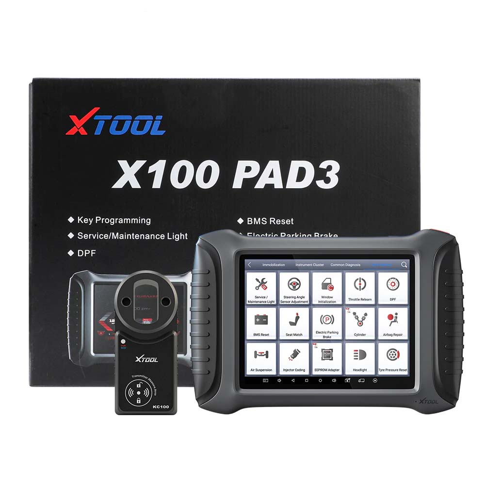XTOOL X100 PAD3 OBD2 car diagnostic tool Key programmer supporting with odometer adjustment KC100
