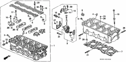 36172-P08-015 15825-P08-005 36172P08015 15825P08005 Upper  Lower VTEC Solenoid Gasket Kit  for Honda GSR NSX