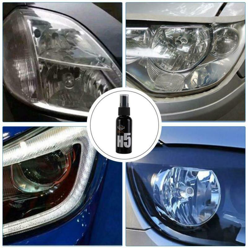 Car Headlight Repair Agent H5 Headlight Restoration Oxidation Liquid Kit 30ML Headlight Polishing Anti-scratch Maintenance