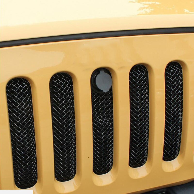 For Jeep Wrangler JK 07-18 Grille Hood Lock Kit Front Engine Compartment Hood Cover Anti-Theft Assembly locking Hood Catch