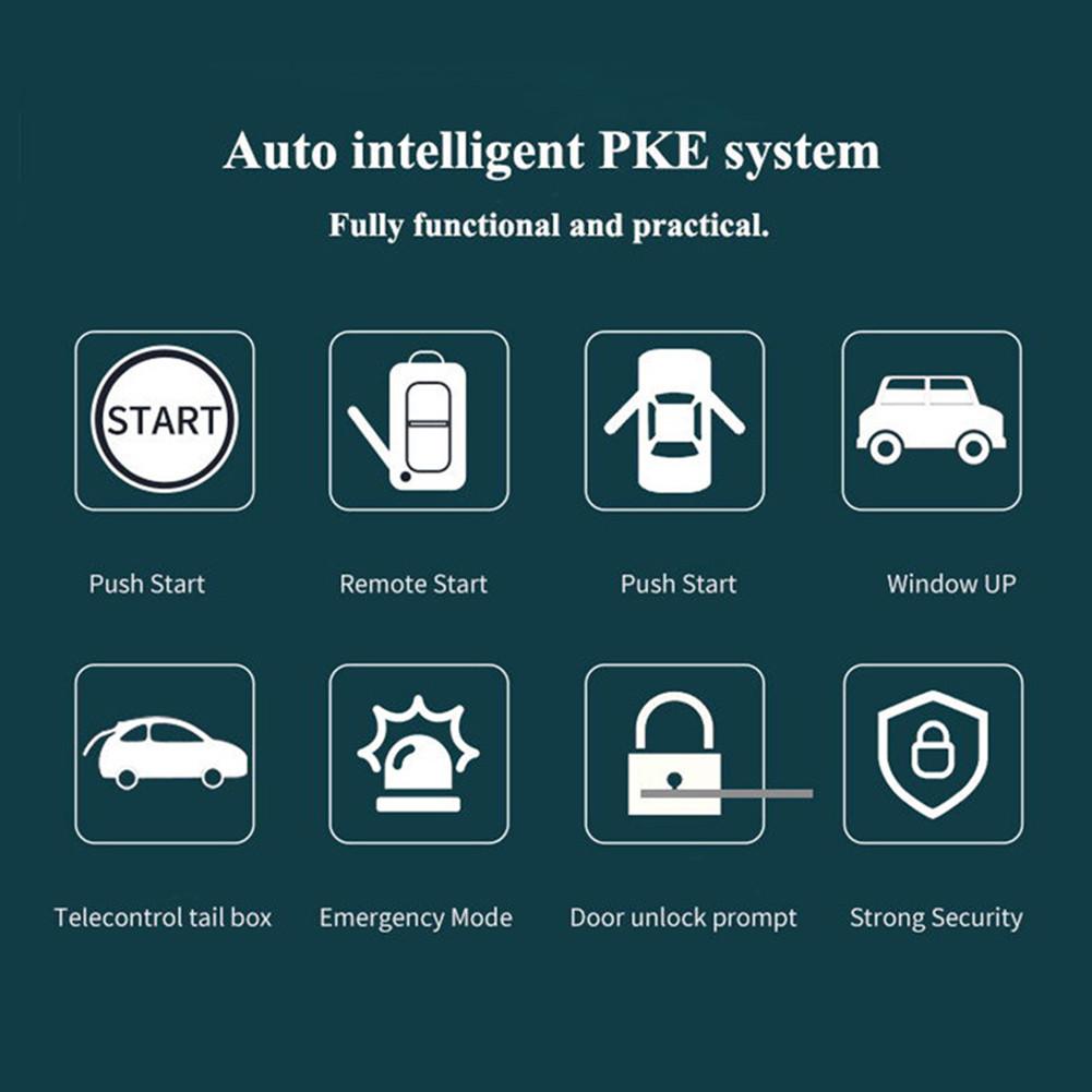 Systèmes d'alarme de voiture 12V voiture serrure de porte centrale à distance système sans clé Auto voiture SUV antivol entrée sans clé démarreur Auto accessoires