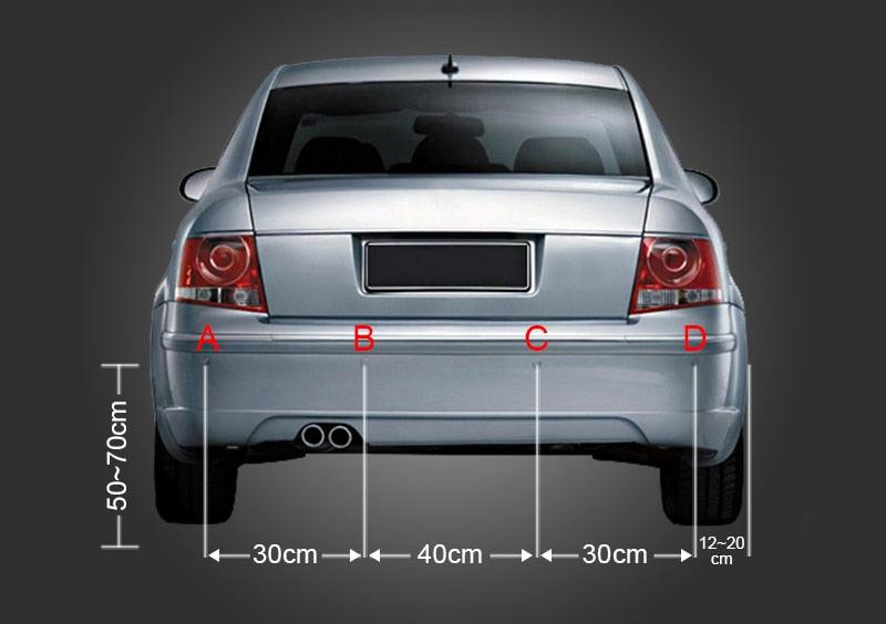 Eunavi 1set Auto Parktronic Led Parking Sensor Kit  4 6 8 Sensors For All Cars Reverse Assistance Backup Radar Monitor System