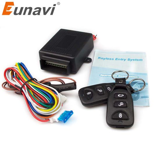 Eunavi 12V New Universal Car Auto Remote Central Kit Door Lock Locking Vehicle Keyless Entry System hot selling