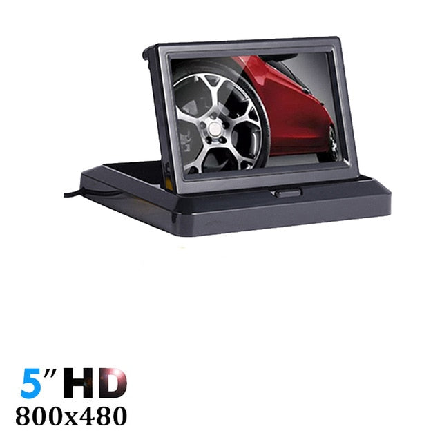 4.3 HD Foldable Car Rear View Monitor Reversing LCD TFT Display Night Vision Backup Rearview Camera PAIL NTSC for Vehicle