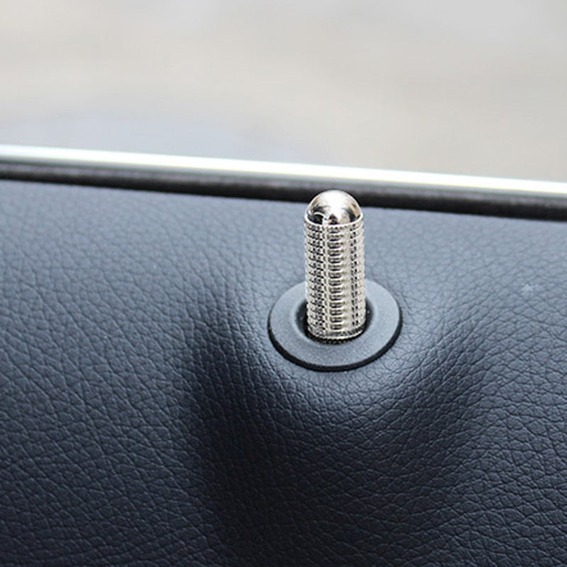 4Pcs Alloy Car Door Bolt Lock Knob Pin Screw Cap for Mercedes Benz W210 W211 W124 W168 W176 W203 W204 G500 S320 E320 Accessories